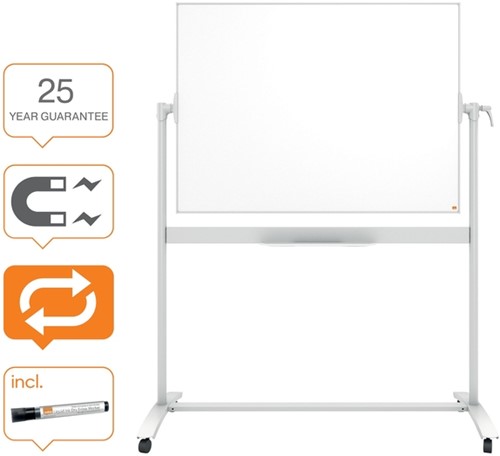 Whiteboard Nobo kantelbord 90x120cm magnetisch emaille-2