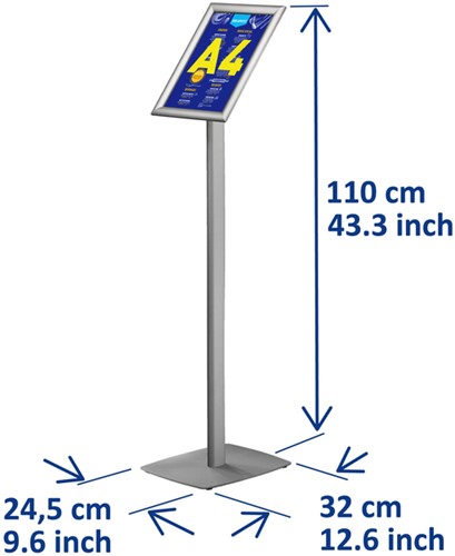 Infostandaard Europel incl. A4 kliklijst 25mm-3