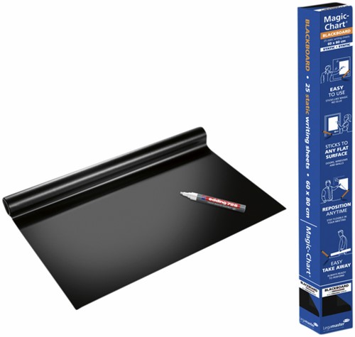 Magic-Chart Legamaster Whiteboard 600x800mm zwart 25 vel-2