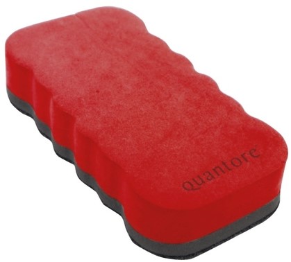 Whiteboardwisser Quantore magnetisch rood