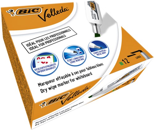 Whiteboardmarker Bic Velleda 1781 schuin large groen-3