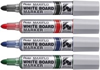 Viltstift Pentel MWL5M Maxiflo whiteboard rond 3mm zwart-1