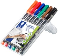 Viltstift Staedtler Lumocolor 317 permanent M set à 6 stuks-3