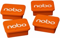 Magneet Nobo 22mm oranje 4 stuks-1