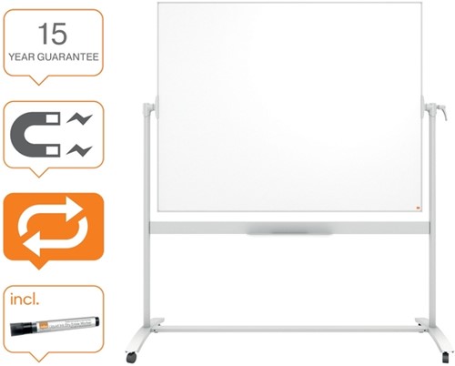 Whiteboard Nobo kantelbord classic 120x150cm staal-1