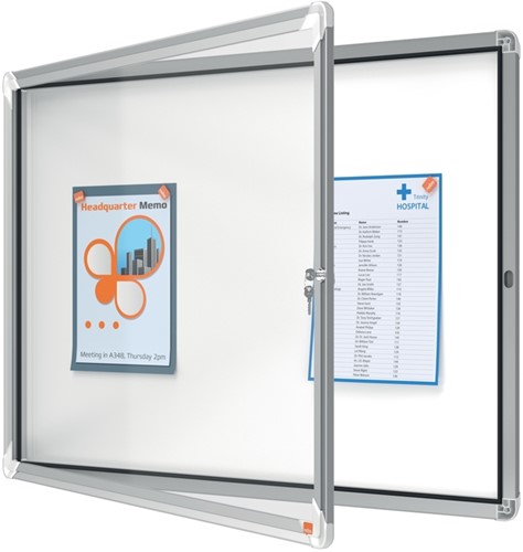 Binnenvitrine Nobo Premium Plus 8xA4 draaideur magnetisch-14