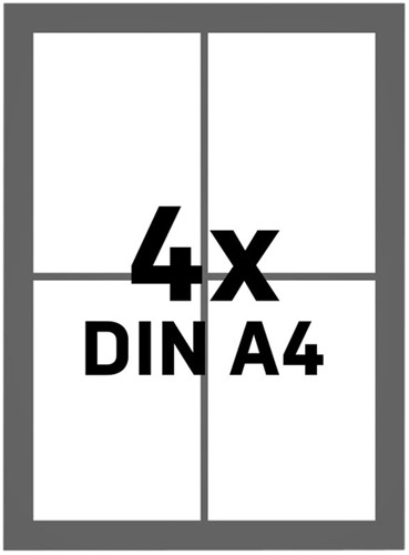 Binnenvitrine Nobo premium plus 4xA4 draaideur magnetisch-2