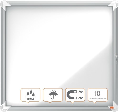Buitenvitrine Nobo Premium Plus 6xA4 draaideur magnetisch-7