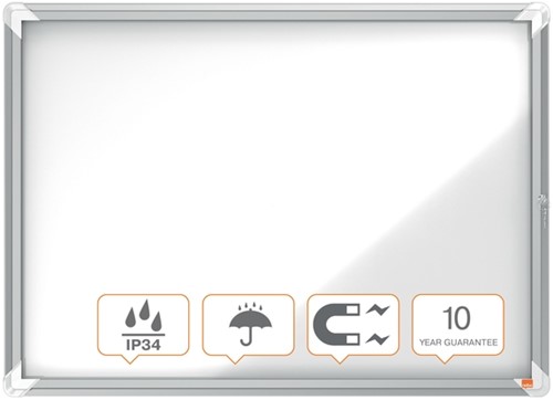 Buitenvitrine Nobo Premium Plus 8xA4 draaideur magnetisch-3