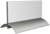 Tafelnaambord Europel 61x150mm acryl aluminium 2st-1