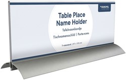 Tafelnaambord Europel 105x297mm acryl aluminium