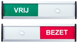 Infobord vrij/bezet 125x30mm