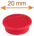 Magneet Nobo 38mm rood 4 stuks-2