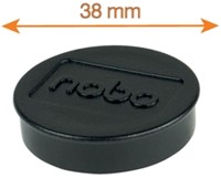 Magneet Nobo 38mm zwart 4 stuks-3