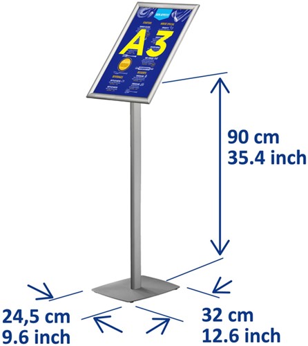 Infostandaard Europel incl. A3 kliklijst 25mm-1