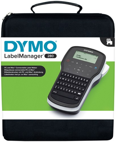 Labelprinter Dymo LabelManager 280 draagbaar qwerty 12mm zwart in koffer