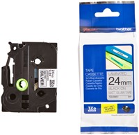 Labeltape Brother P-touch TZe-M951 metallic 24mm zwart op zilver-3