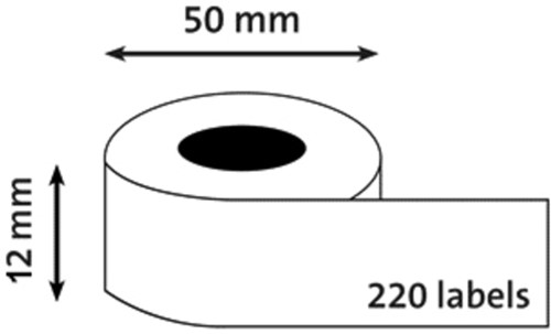 Etiket Dymo LabelWriter naamkaart hangmap 12x50mm 1 rol á 220 stuks wit-5