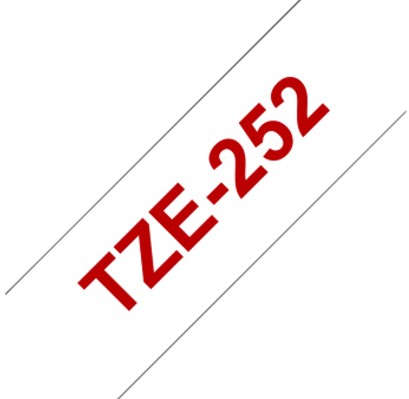 Labeltape Brother P-touch TZE-252 24mm rood op wit-1