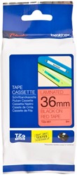 Labeltape Brother P-touch TZe-461 standaard 36mm zwart op rood