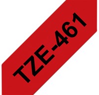 Labeltape Brother P-touch TZE-461 36mm zwart op rood-2