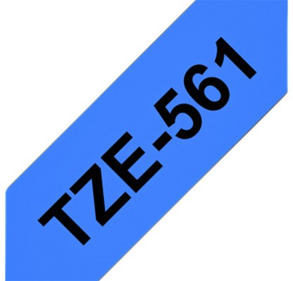 Labeltape Brother P-touch TZE-561 36mm zwart op blauw-2