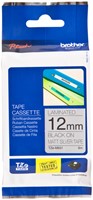Labeltape Brother P-touch TZe-M931 metallic 12mm zwart op zilver