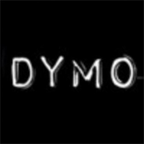 Reliëftape Dymo embossing plastic 9mm wit op zwart-5