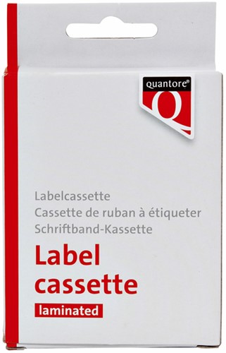 Labeltape Quantore TZE-211 6mm x 8m wit/zwart-4