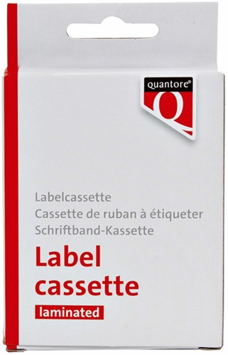 Labeltape Quantore TZe-251 24mmx8m zwart op wit-3
