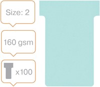 T-kaart Nobo nr.2 48mm blauw 100 stuks-2