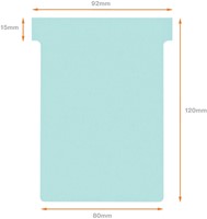 T-kaart Nobo nr.3 80mm blauw 100 stuks-3