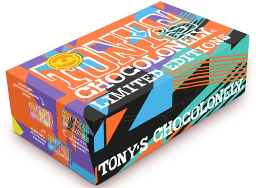 Chocolade Tony's Chocolonely melk noga blij met jou  reep 180g-2