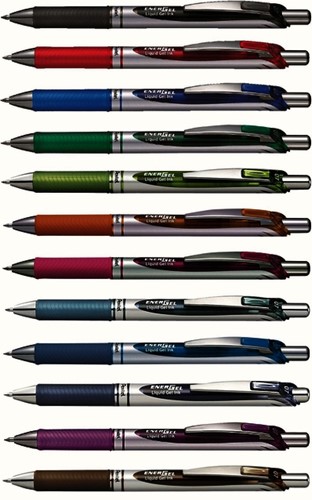 Gelschrijver Pentel BL77 Energel medium donkerblauw-3