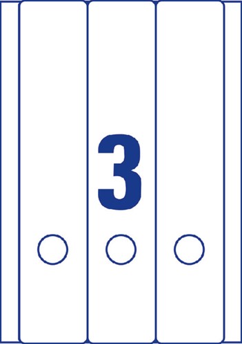 Rugetiket Avery Zweckform breed/lang 59x297mm zelfklevend wit-1