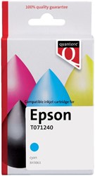 Inktcartridge Quantore alternatief tbv Epson T071240 blauw