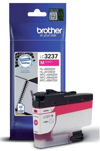 Inktcartridge Brother LC-3237M rood