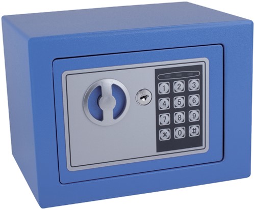 Kluis Pavo mini elektronisch 230x170x170mm blauw