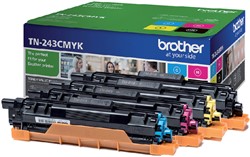 Tonercartridge Brother TN-243 zwart + 3 kleuren