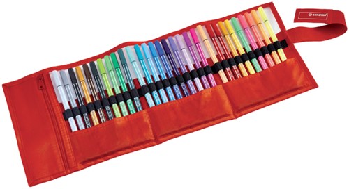 Fineliner STABILO pen 68/30 rollerset rood assorti set à 30 stuks-2