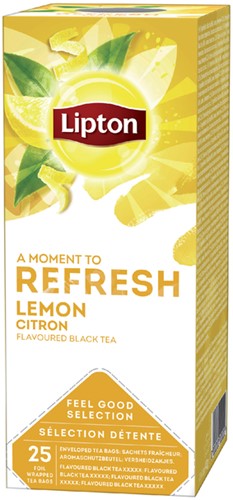 Thee Lipton Refresh lemon 25x1.5gr