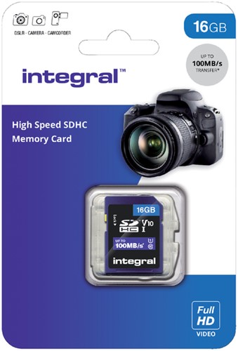 Geheugenkaart Integral SDHC V10 16GB-2