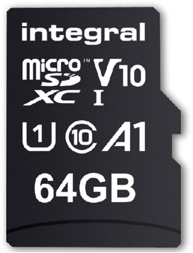 Geheugenkaart Integral microSDXC V10 64GB