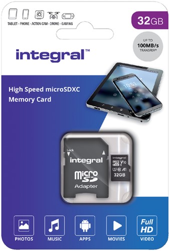 Geheugenkaart Integral microSDHC V10 32GB-3