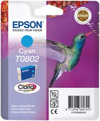 Inktcartridge Epson T0802 blauw