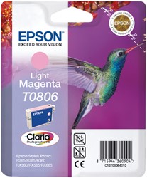 Inktcartridge Epson T0806 lichtrood