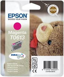 Inktcartridge Epson T0613 rood