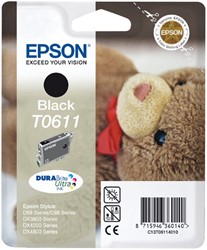 Inktcartridge Epson T0611 zwart