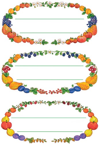 Etiket HERMA 3598 keuken vruchtenkrans