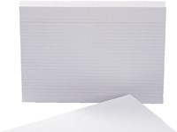 Systeemkaart Aurora 130x80mm lijn met rode koplijn 210gr wit 100 vel-3